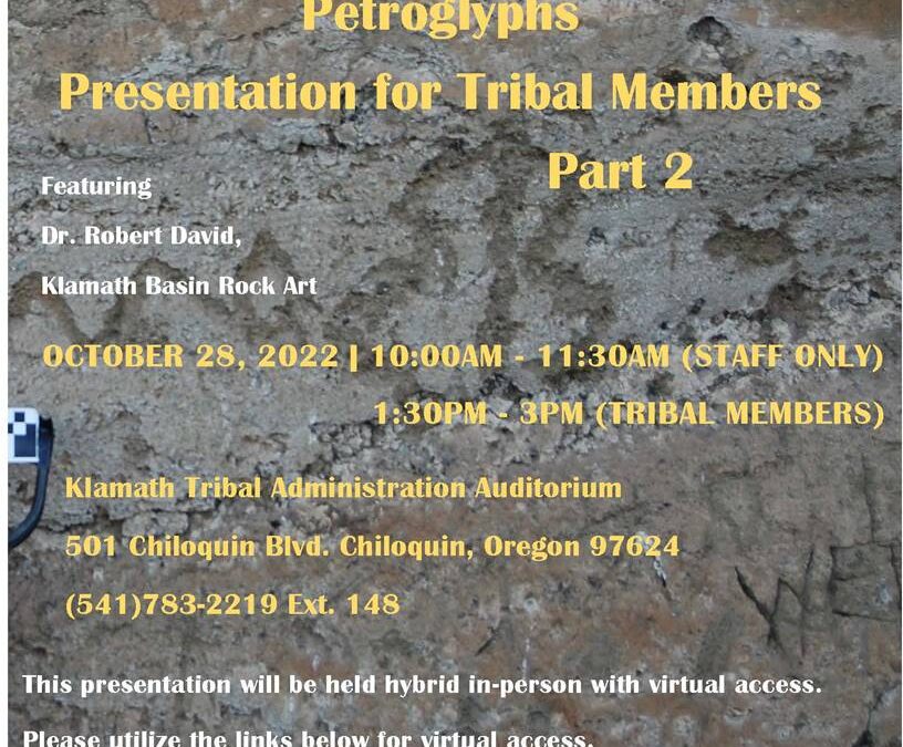 Petroglyph Presentation for Tribal Members