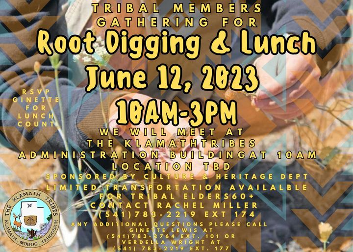 Root Digging & Lunch flyer