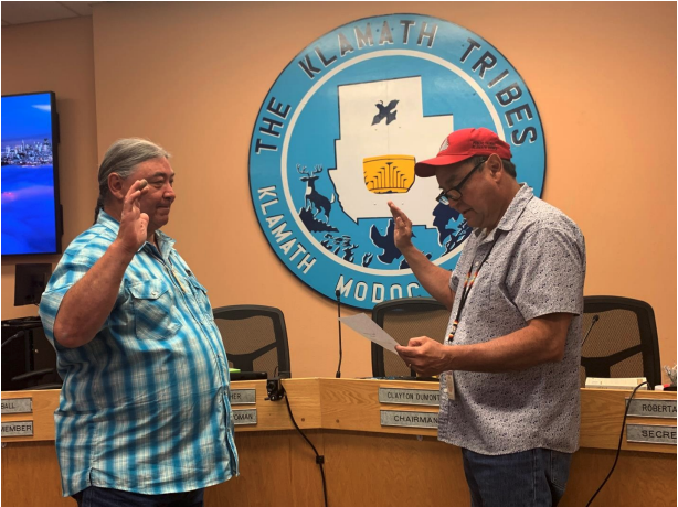 New Klamath Tribal Council Member Sworn In; Brings Experience, Traditional Values, and Environmental Awareness and Passion