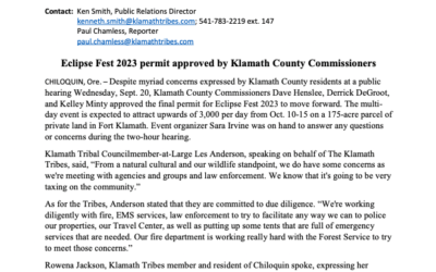 Eclipse Fest 2023 permit approved by Klamath County Commissioners