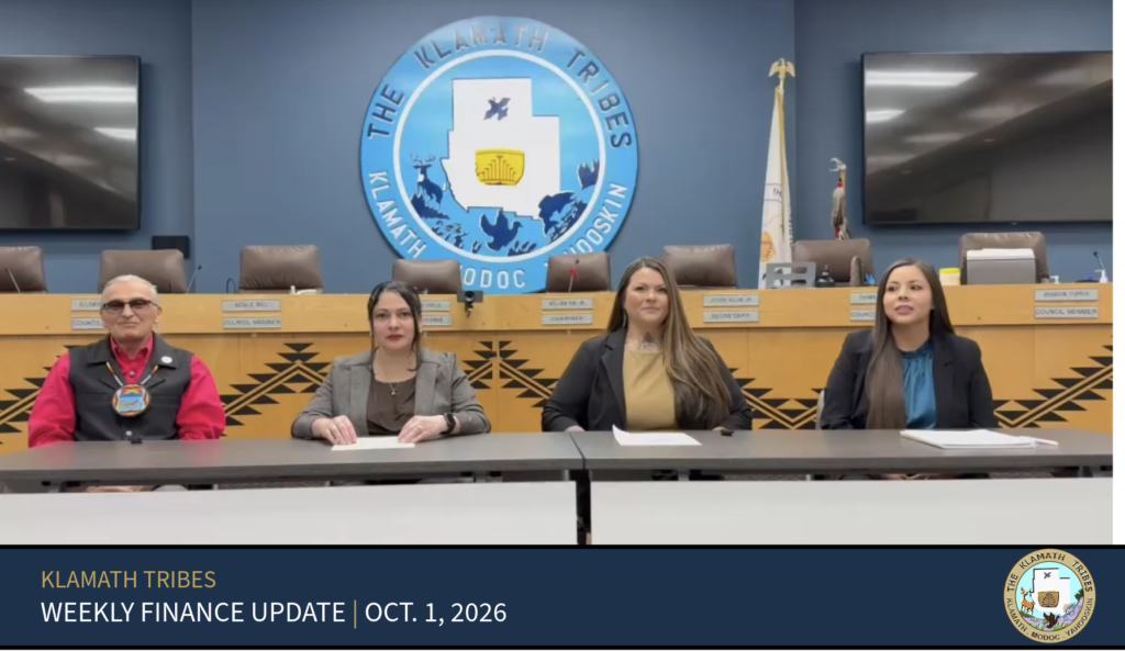 Chairman William E. Ray Jr. and three finance team members seated at a table for the Oct 1., 2026 Weekly Finance Update | Oct.1, 2026