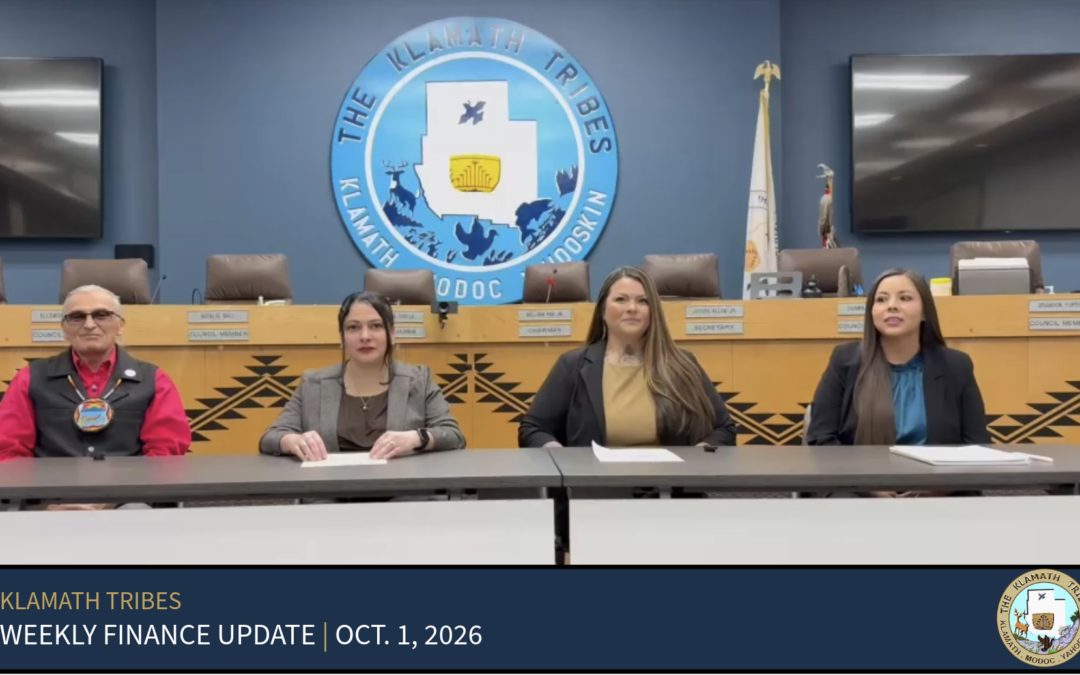 Klamath Tribes report progress in modernizing financial operations